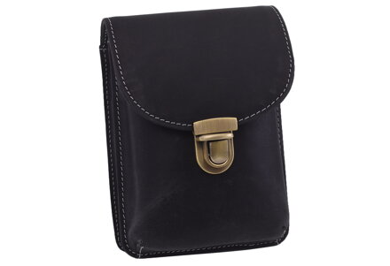 Kožené puzdro na opasok čierne 250114 Kožené puzdro na opasok čierne 250114