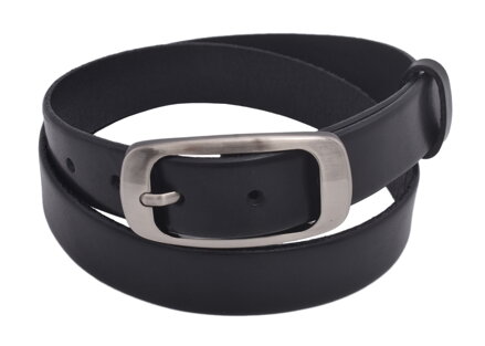 Kožený dámsky opasok 721-30-15 čierny pracka Hilda