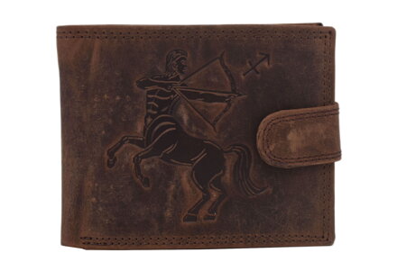 Pánska peňaženka MERCUCIO svetlohnedá embos strelec 2911927
