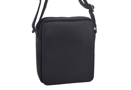 Pánske kožené crossbody čierna nappa 250589