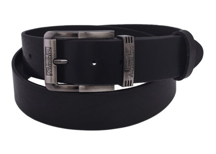 Pánsky kožený opasok 740-40-73 čierny hladký pracka Authentic