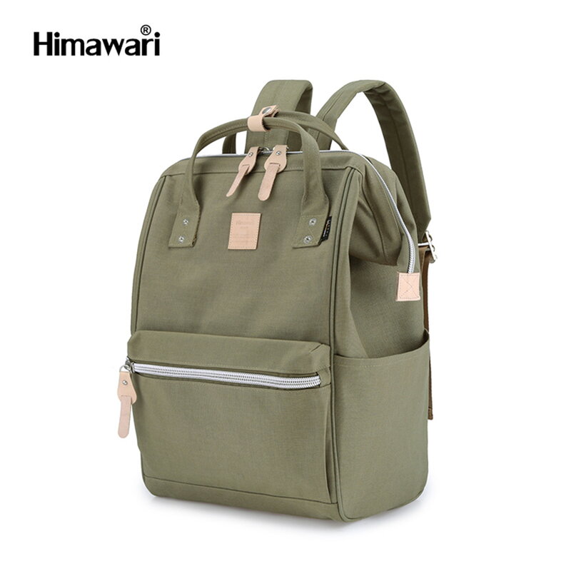 Miejski plecak z wodoodpornej tkaniny w kolorze khaki - Himawari Miejski plecak z wodoodpornej tkaniny w kolorze khaki - Himawari