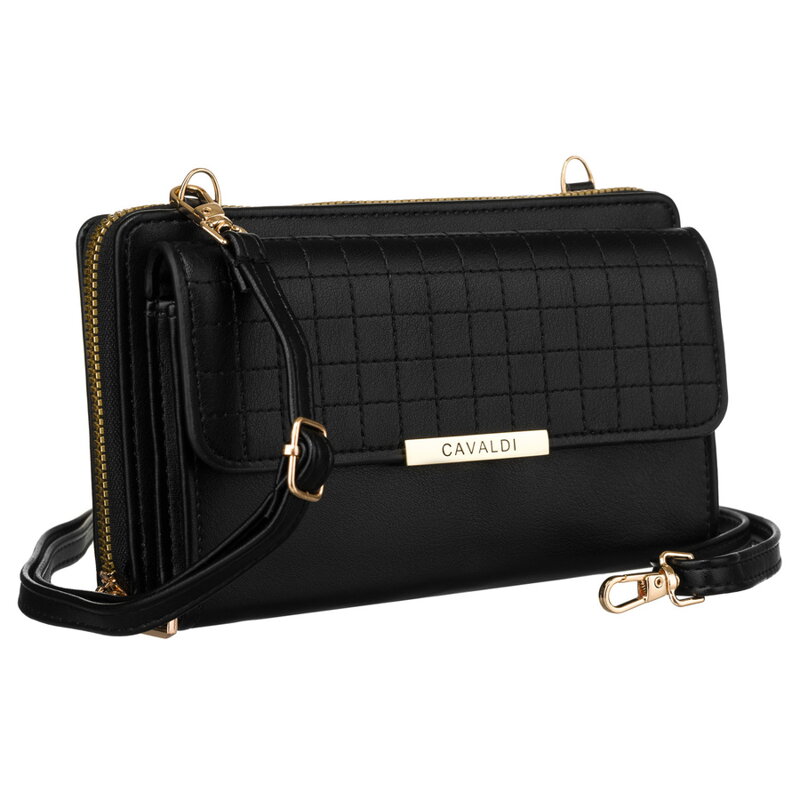 Elegantná mini peňaženka s dlhým odnímateľným popruhom - 4U Cavaldi