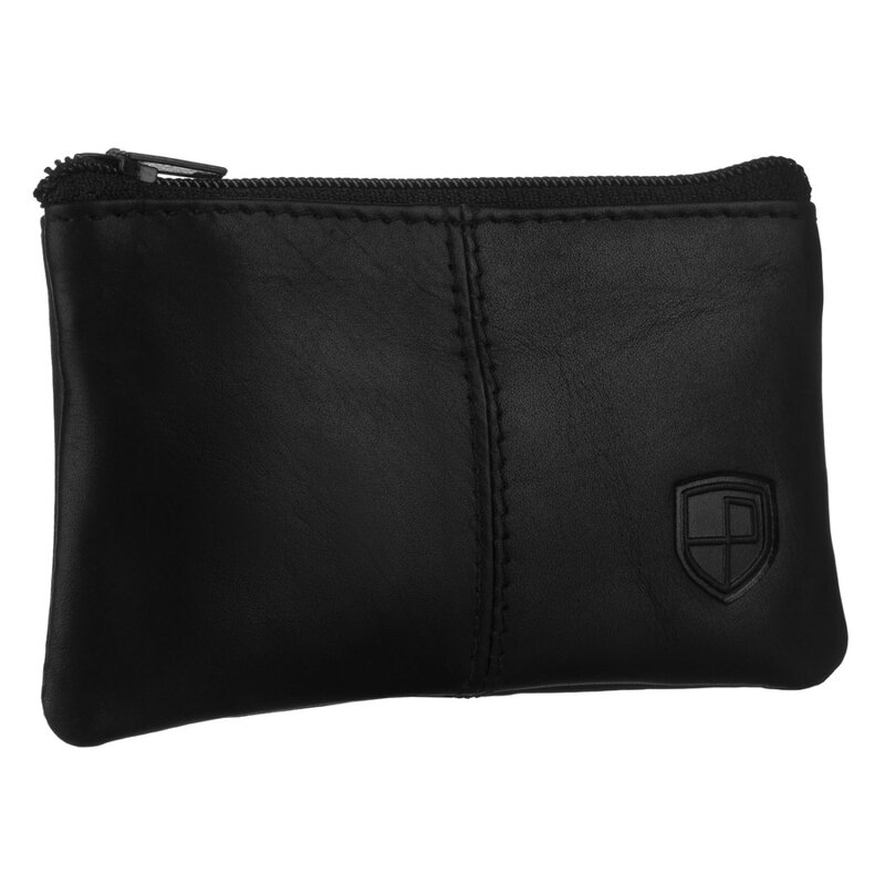 Skórzane etui na klucze w czarnym kolorze - Peterson