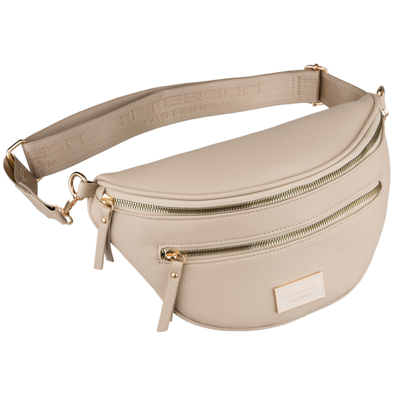 Dámska béžová crossbody taška / ľadvinka Peterson