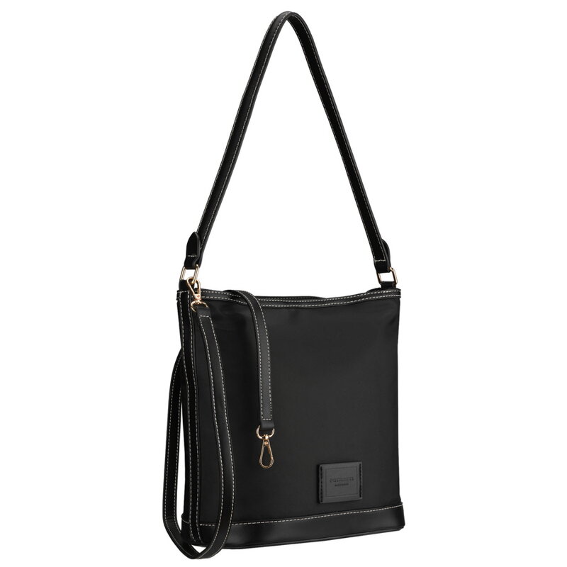 Dámska čierna crossbody kabelka z polyesteru - Peterson