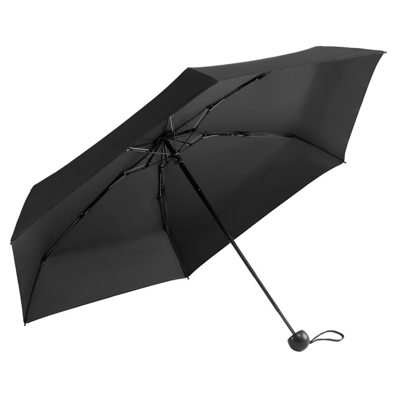 Skladací mini cestovný dáždnik čierny Peterson