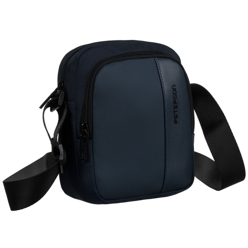 Modrá malá pánska crossbody taška – Peterson