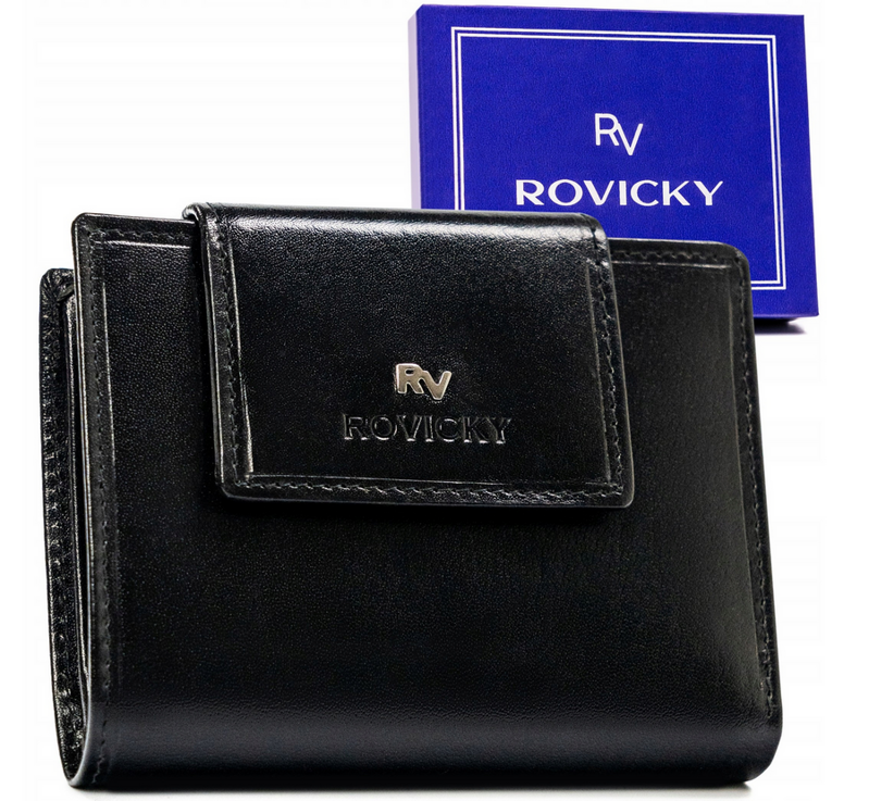 Kožená peňaženka na patentku s RFID systémom - Rovicky Kožená peňaženka na patentku s RFID systémom - Rovicky