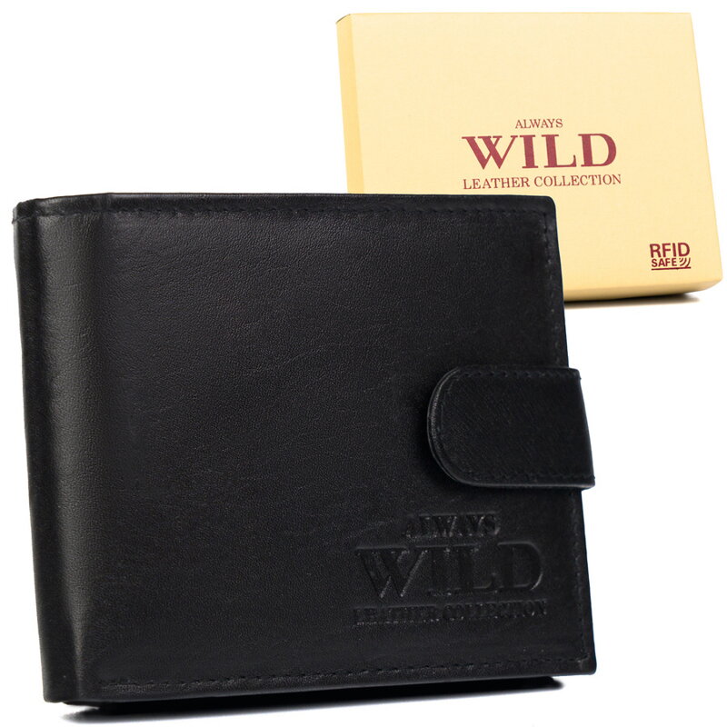 Elegantná peňaženka z pravej kože s patentným zapínaním - Always Wild