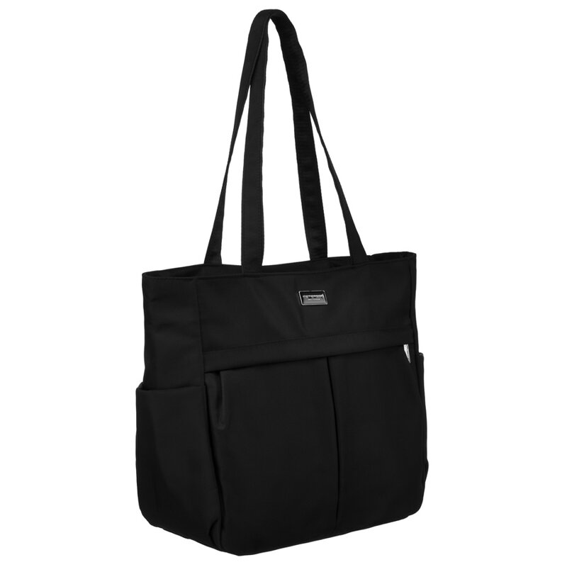 Módna čierna shopper taška A4 – Peterson