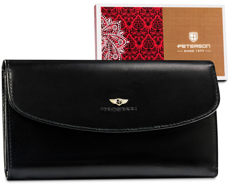 Elegantná, veľká dámska peňaženka z prírodnej kože - Peterson