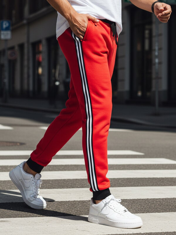 Pánske červené tepláky UX4421