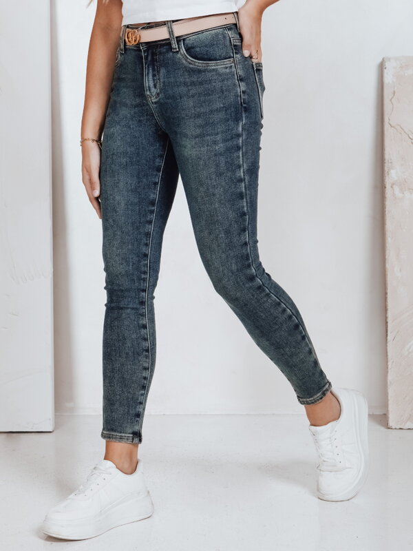 Dámske rifle skinny modré UY2819