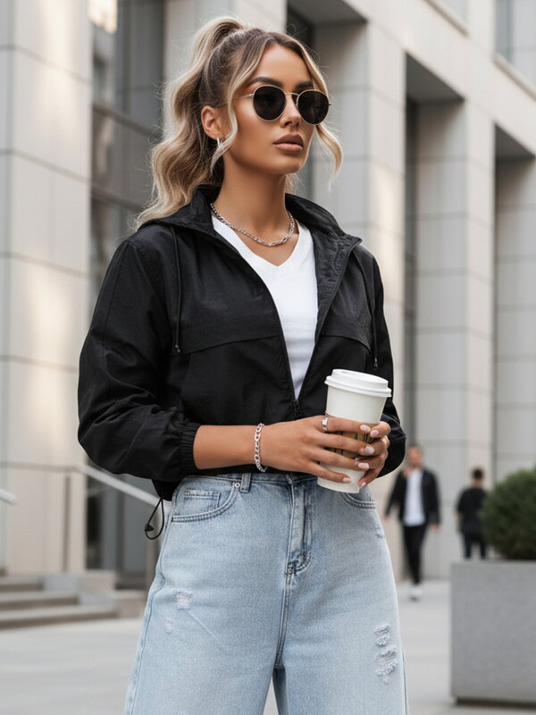 GRAUS dámska bunda čierna Dstreet TY4222