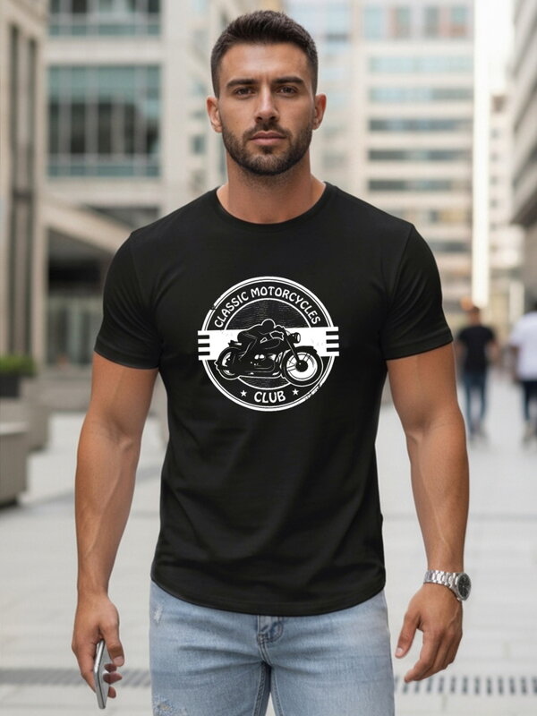 Bedrucktes Feuerwehr-T-Shirt mit Totenkopf für Männer NX054R