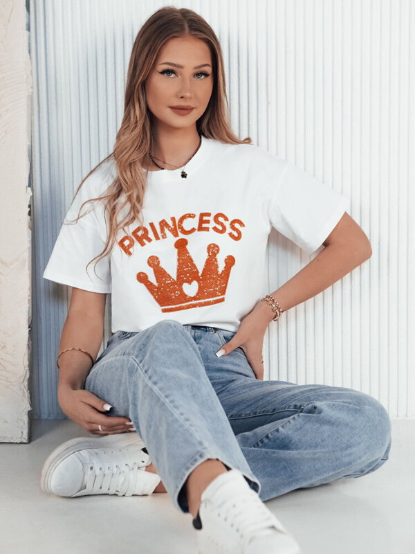 T-shirt damski PRINCY biały Dstreet RY2392