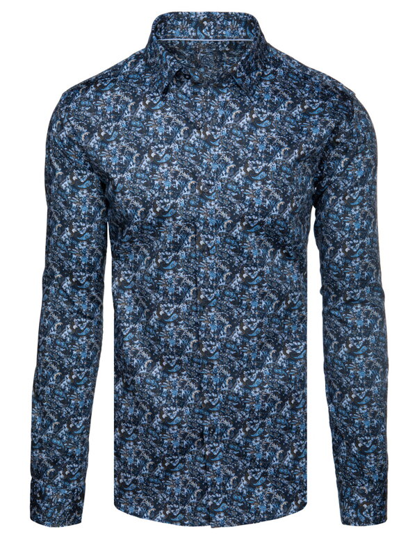 Košeľa pánska casual modrá Dstreet DX2672