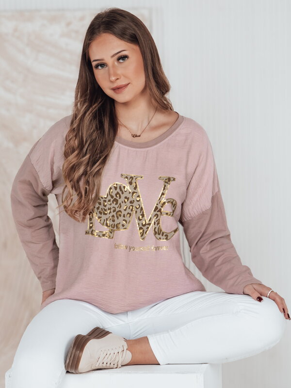 Bluzka damska one size LOVEGLOW różowa Dstreet RY2699