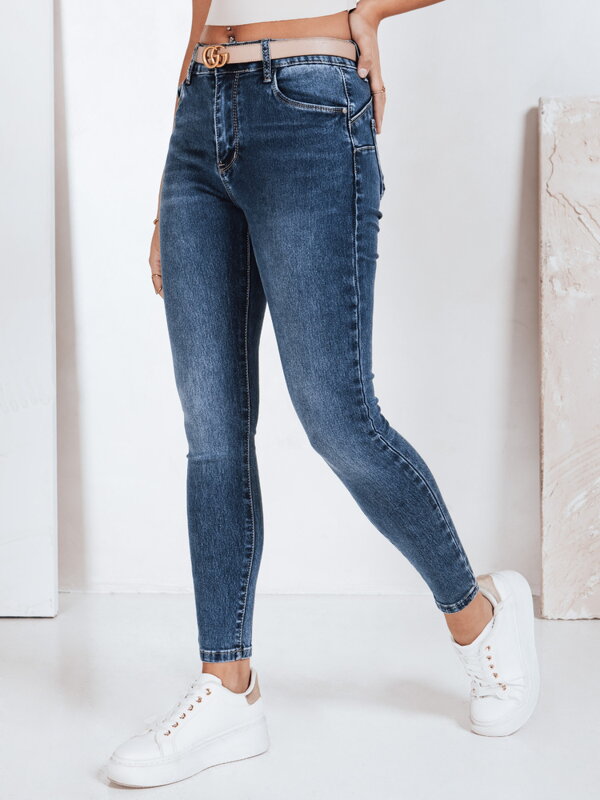 Dámske rifľové nohavice skinny modré UY2791