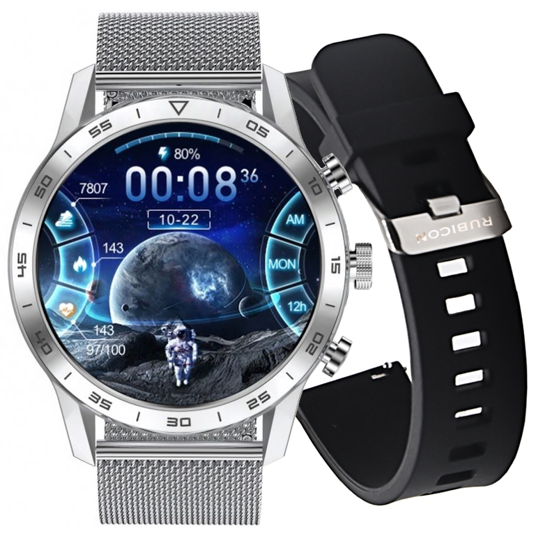 SMARTWATCH pánske Rubicon RNCE84  - uskutočňovanie hovorov  (sr028a)skl.