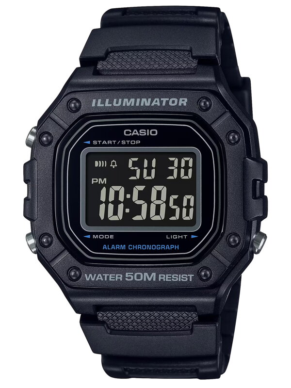 PÁNSKE HODINKY CASIO W-218H-1B + KRABIČKA