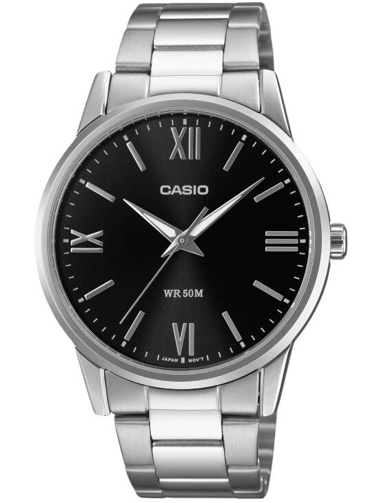 Pánske hodinky Casio MTP-1303DD-1A strieborné s čiernym ciferníkom