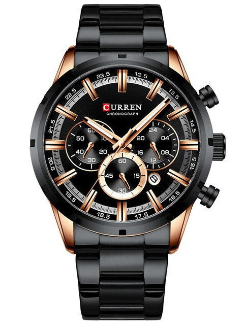 PÁNSKE HODINKY CURREN 8355 S CHRONOGRAFOM (zc028d) + KRABIČKA