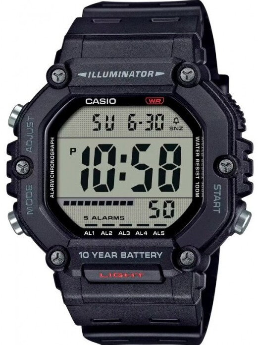 Pánske digitálne hodinky Casio AE-1600H-1AVEF čierne