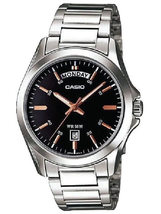 PÁNSKE HODINKY CASIO MTP-1370D-1A2V (zd025a) + KRABIČKA