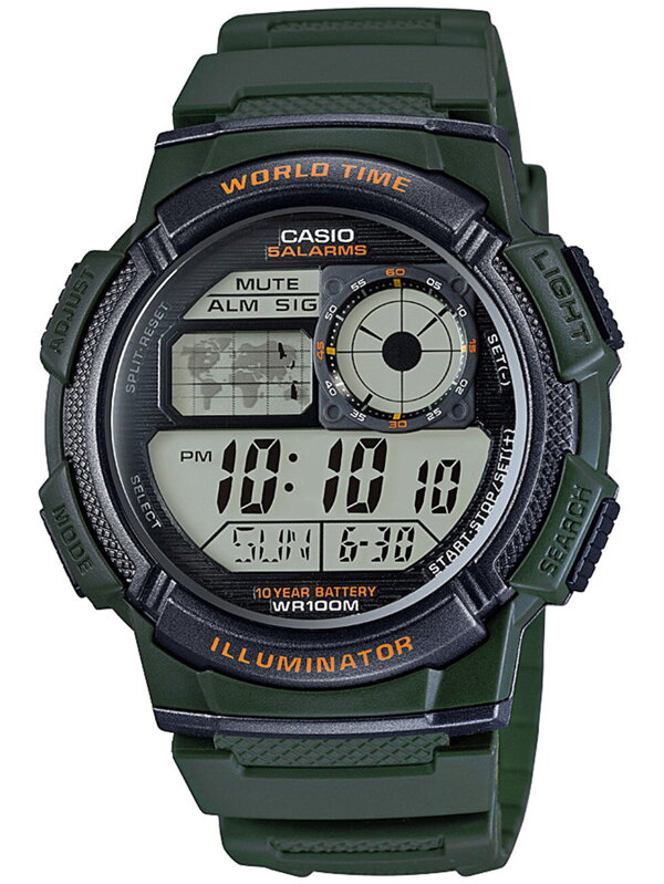 PÁNSKE HODINKY CASIO AE-1000W 3AVDF (zd073b) - SVETOVÝ ČAS + KRABIČKA