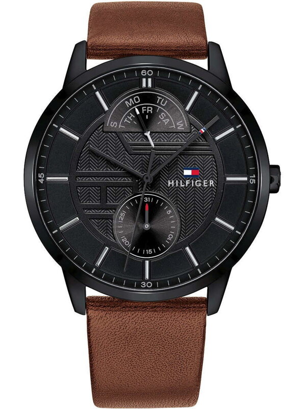 Pánske hodinky Tommy Hilfiger 1791604 Hunter s hnedým remienkom