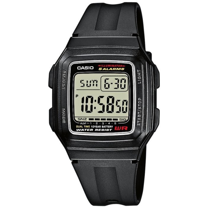 Zegarek Unisex Casio F-201WA-1AEG