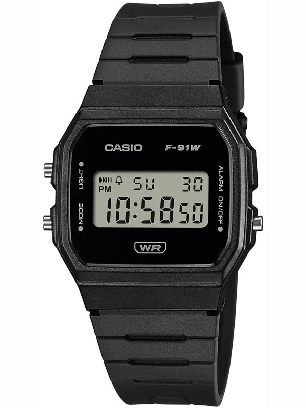 PÁNSKE HODINKY CASIO F-91WB-1ADF + KRABIČKA