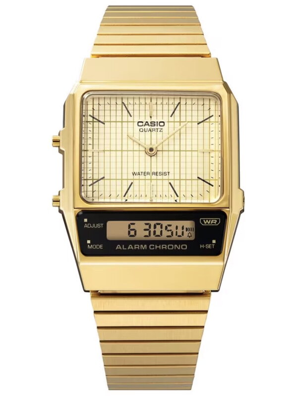HODINKY UNISEX CASIO Vintage Dual Time AQ-800EG-9ADF  + BOX