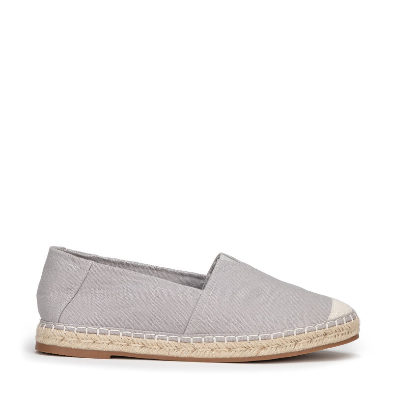 Textilné espadrilky s pletenou špičkou Wittchen – sivá