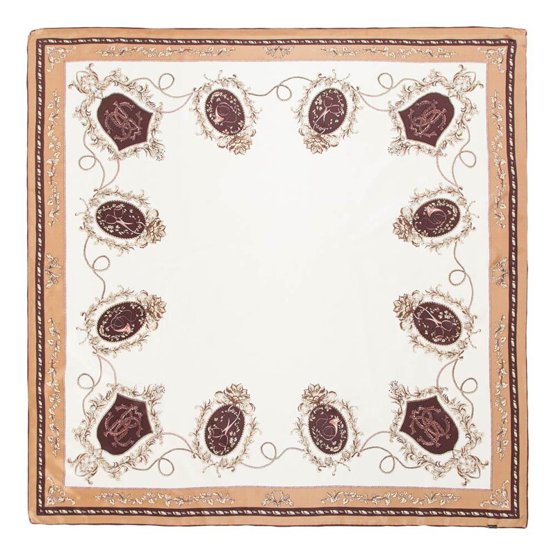 Dámska hodvábna šatka 86-7D-S31-X04 veľká vzorovaná