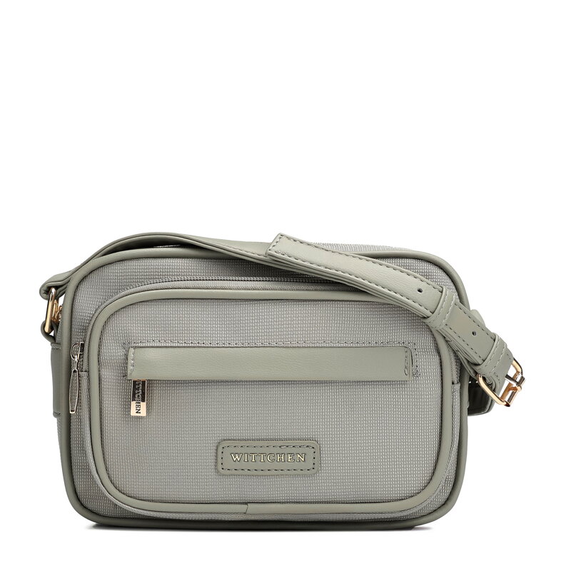 Sivá crossbody kabelka z imitácie kože 102-4Y-402-8