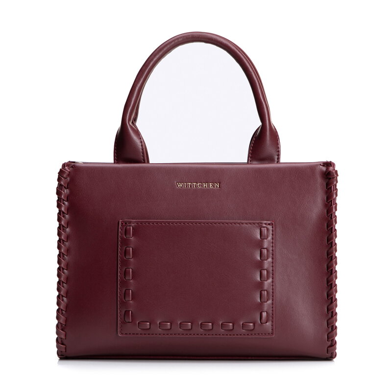 Malý dámsky kufrík s dekoratívnym prepletom