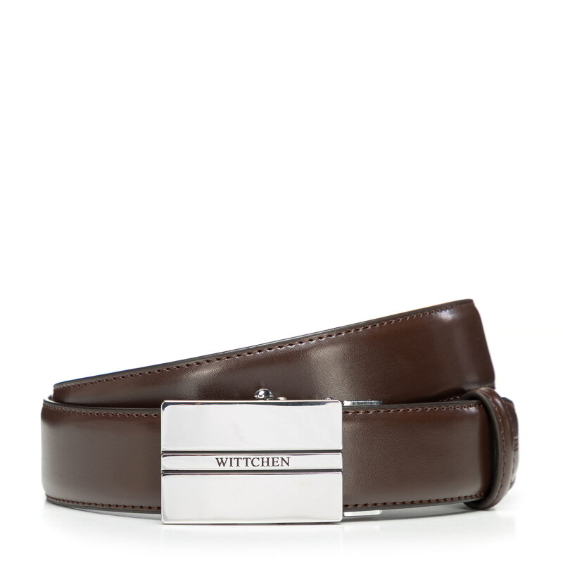 Hnedý pánsky opasok s  automatickou prackou Wittchen 101-8M-915-4