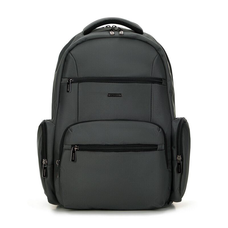 Elegantný pánsky ruksak na 15,6'' notebook z polyesteru s uchytením na kufor 99-3P-208-8 Elegantný pánsky ruksak na 15,6'' notebook z polyesteru s uchytením na kufor 99-3P-208-8