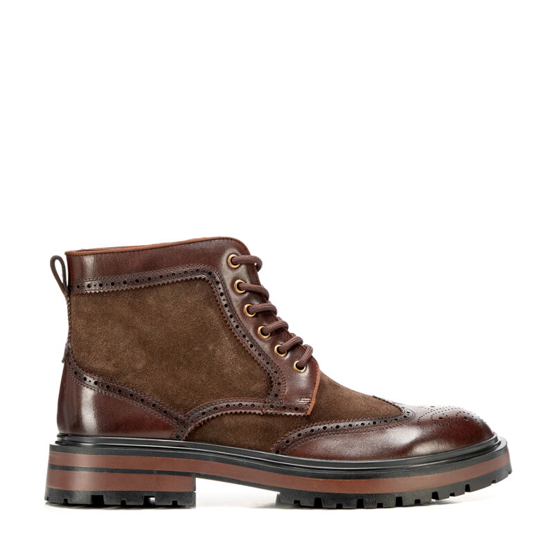 Pánske kožené členkové topánky s perforáciou – štýl a pohodlie každý deň