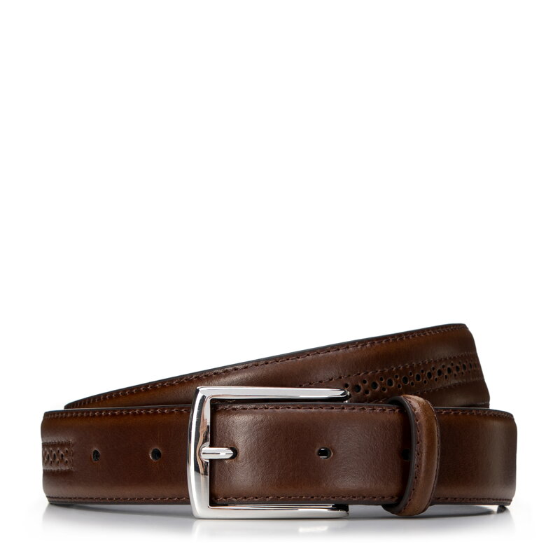 Tmavohnedý kožený opasok Wittchen 99-8M-112-4