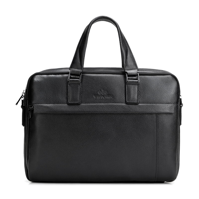 Pánska taška na notebook 15,6" z prírodnej kože čierna 29-3U-304-1