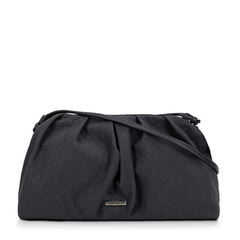 Damska torebka crossbody z marszczeniem szara 99-4Y-423-1 Damska torebka crossbody z marszczeniem szara 99-4Y-423-1