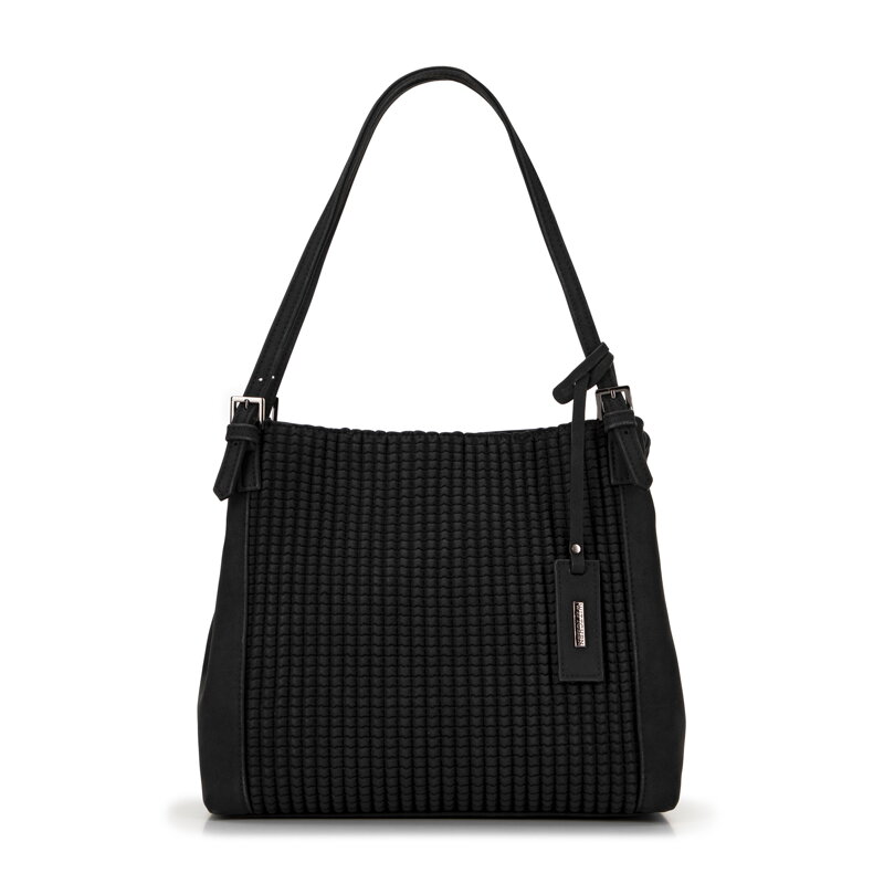 Čierna dámska shopper kabelka z ekokože Wittchen 99-4Y-701-1
