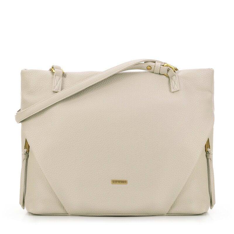 Krémová dámska shopper kabelka Wittchen 99-4Y-705-9 Krémová dámska shopper kabelka Wittchen 99-4Y-705-9