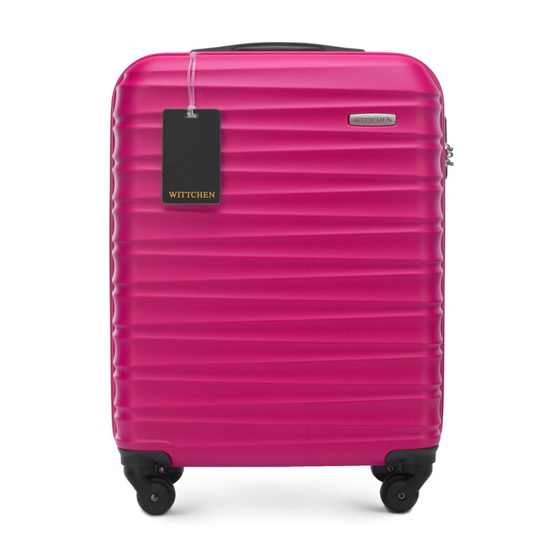 Malý ABS kufor s občianskym preukazom a logom, ružový 56-3A-311-34Z5