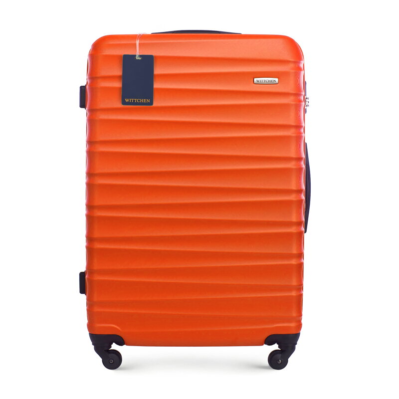 Veľký kufor ABS a identifikátor s logom WITTCHEN, oranžový 56-3A-313-55Z6 Veľký kufor ABS a identifikátor s logom WITTCHEN, oranžový 56-3A-313-55Z6