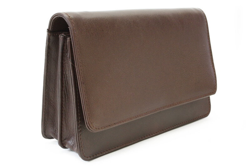 Hnedá pánska kožená dokladová etue 611-2410-40